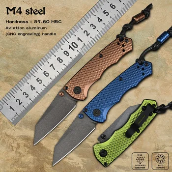 Авиационная Алюминиевая Ручка M4 Steel Для Кемпинга, Универсальные Маленькие ножи, Ручные Инструменты Для Самообороны, Тактический Карманный Складной Нож EDC